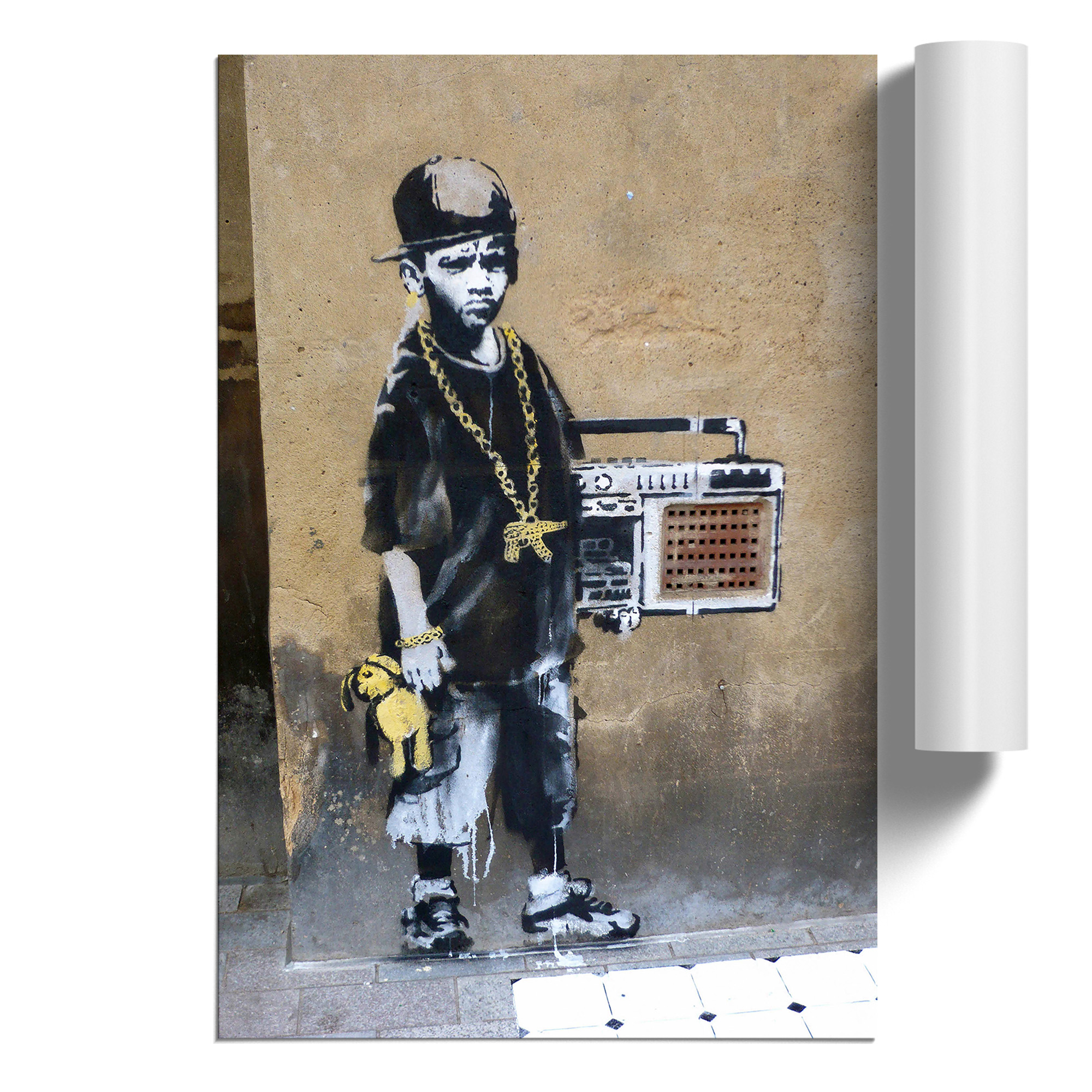 Banksy ポスター Flower Thrower Pop Street Art Colorful